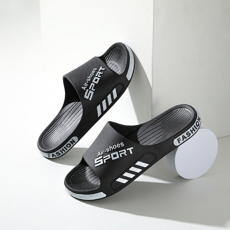 Stylish & Comfortable All-Season Quick-Dry Slides: Non-Slip, Easy-Clean PVC Slippers for Indoor/Outdoor Use