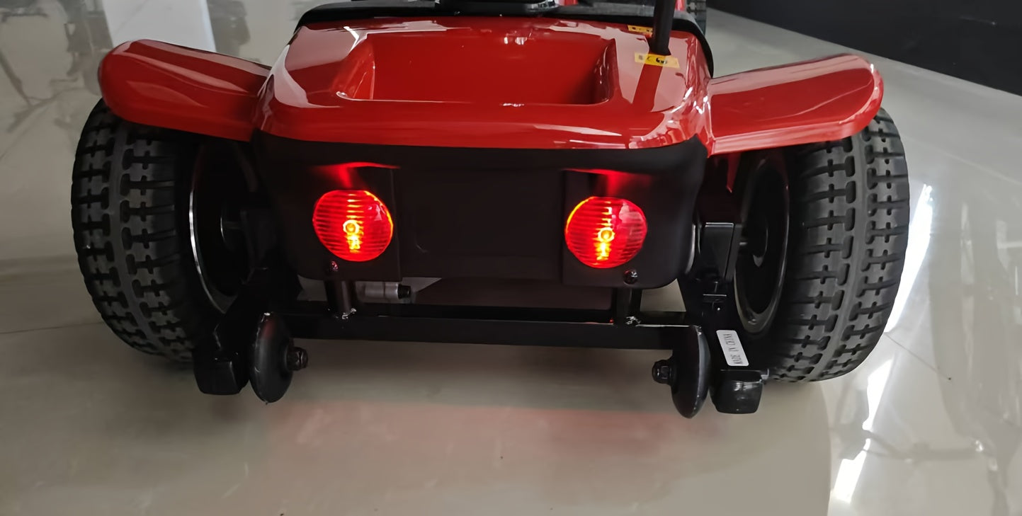 24V12Ah Folding 180W Electric Scooter Electric 4 Wheel 22km long range Foldable Mobility Scooters with light