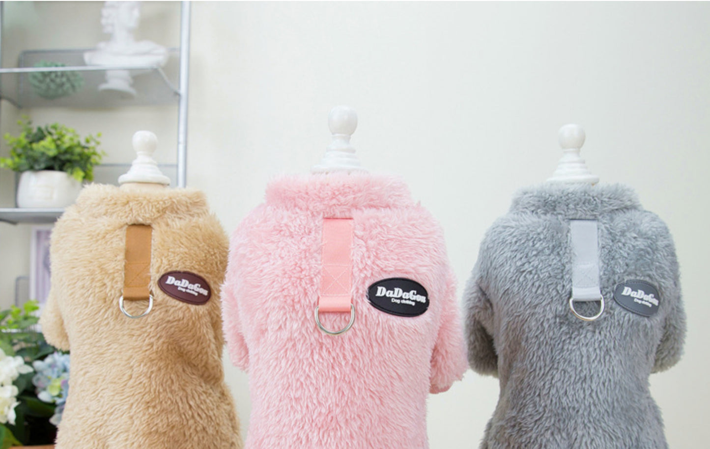 Small Winter Fleece Sweater for Pet, Warm Dog & Cat Clothes with Leash Ring (If Your Pet Is Between Two Sizes, Please Buy The Larger Size)