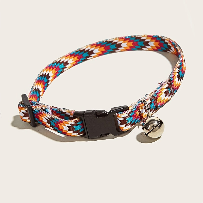 Adjustable Pet Collar - Fully Adjustable for a Comfortable Fit, Jingle Bell to Keep You Informed of Your Pets Whereabouts, Suitable for Both Dogs and Cats of All Sizes - Irresistibly Adorable, Stylish and Fashionable Pet Acce