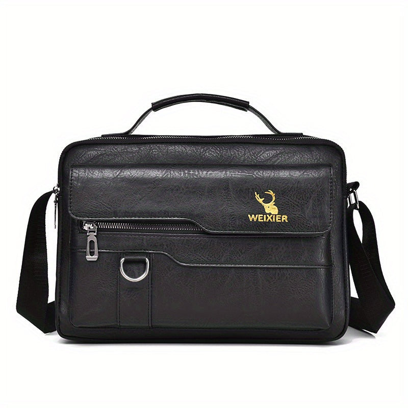 1/2pcs WEIXIER Spring And Summer New Shoulder Bag Messenger Bag, Handbag Casual Fashion PU Material Gift For Father/ Anniversary