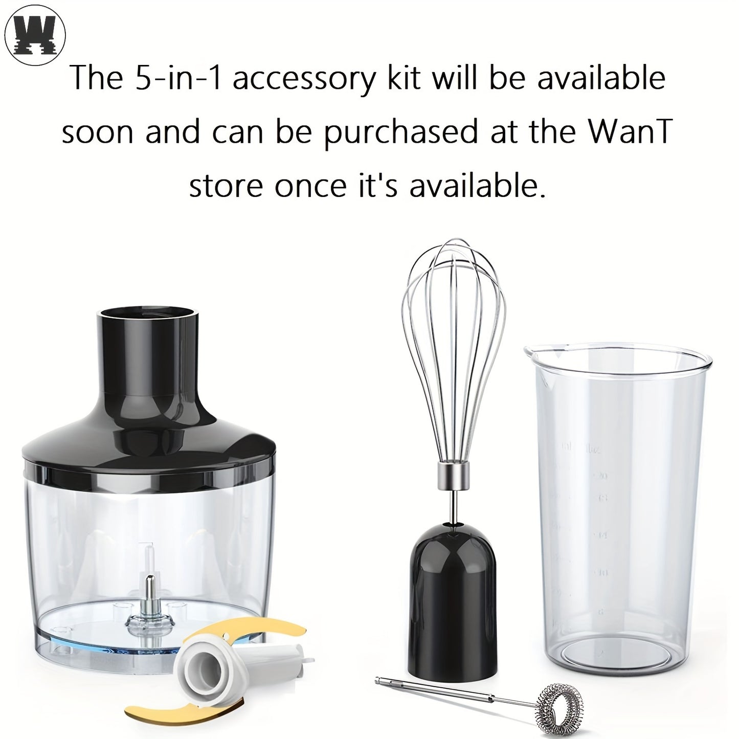 Electric Immersion Hand Blender(Black), Mixer, Chopper, Powerful 180 Watt Ice Crushing 2-Speed Control One Hand Mixer, Removable Blending Stick For Easy Cleaning For Purees, Smoothies, Shakes, Ivory, Soups, Sauces, Baby Food,