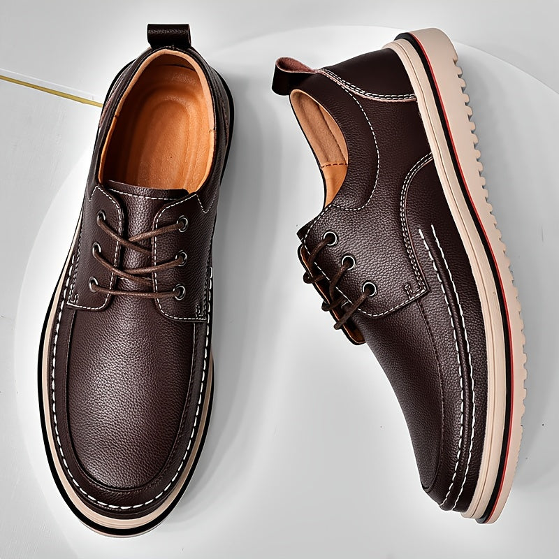 Men's Four Seasons Business Casual Leather Shoes Versatile Low Top Durable Men's Shoes Fashionable and Trendy Shoes