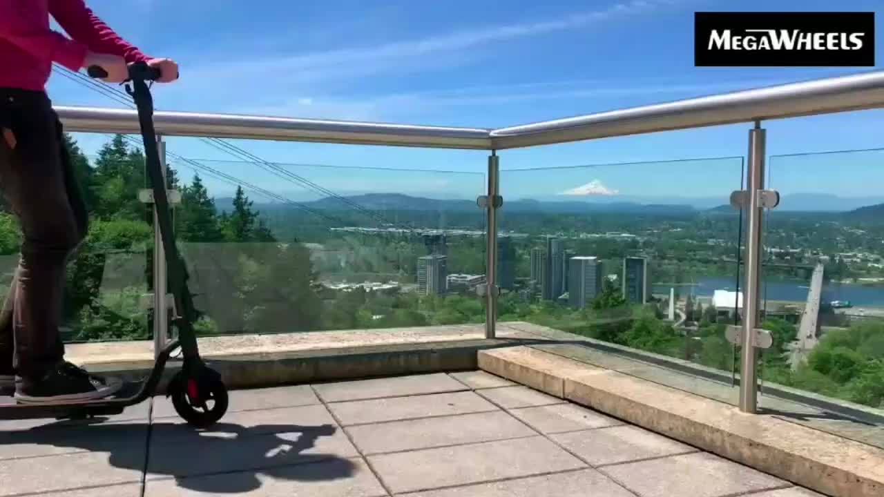 MEGAWHEELS S10 Lightweight & Foldable Electric Scooter With 8" Solid Wheels, Wood Pedal, 7.8AH Battery, Supports 25km/h Max Speed, 3 Speed Modes And 18-22km Long Range, The Electric Motor Scooter Is A Perfect Choice As Christ