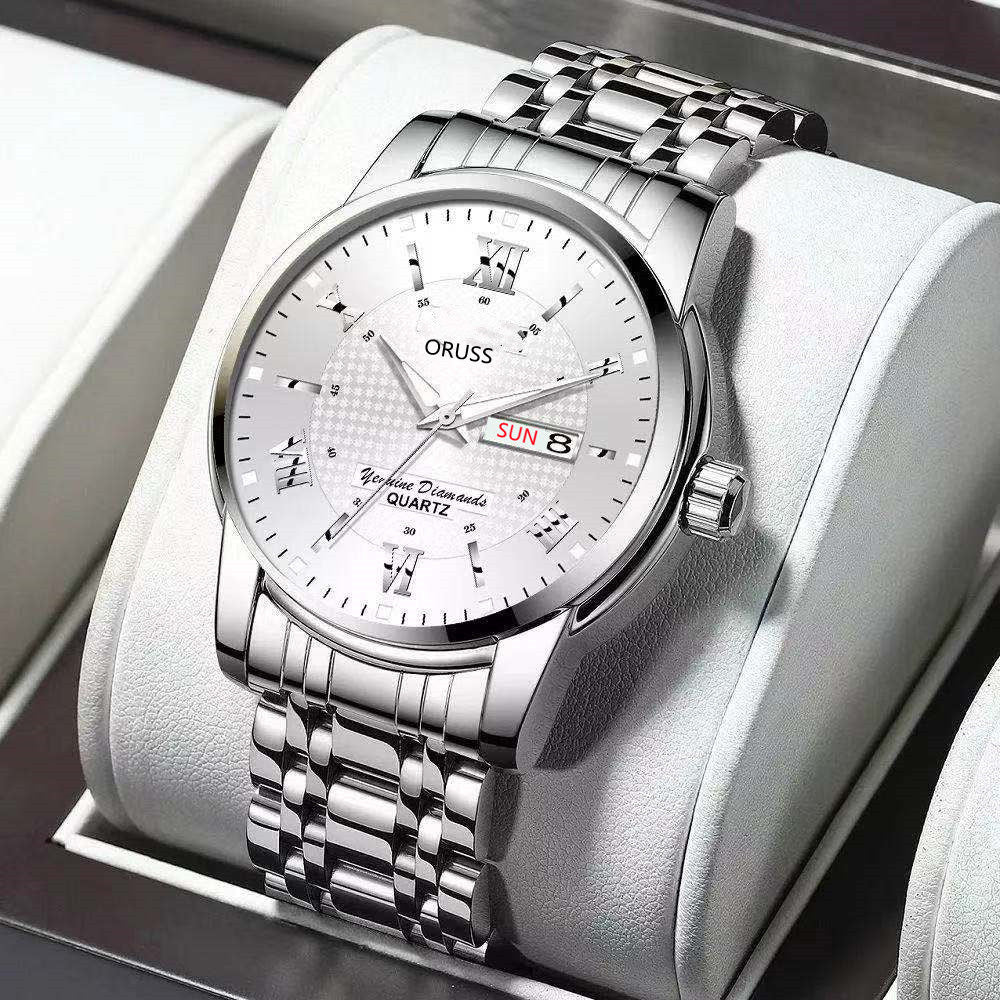 [Double Calendar Men's Watch] High-Grade Double Calendar Men's Watch - Business Sports Leisure Fashion Trend Durable