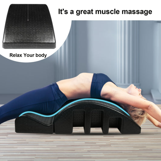 Curved Pilates Yoga Wedge - Massage Fitness Equipment for Balance - Massage Bed