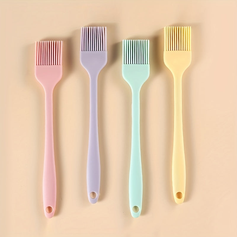 1pc, Oil Brush, Silicone Baking Brush, Portable Barbecue Brush, Household Oil Brush For Baking Cooking, Creative Oil Brush For BBQ Baking, Basting Brush For Kitchen BBQ, Kitchen Stuff, Kitchen Accessaries