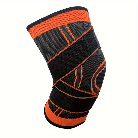 1pc Premium Strap Knee Pad - Knee Braces for Men and Women - Outdoor Sports Fitness Equipment for Cycling, Walking, and Hiking - Pressure-Relieving Protective Gear with Adjustable Strap for Comfortable Wear
