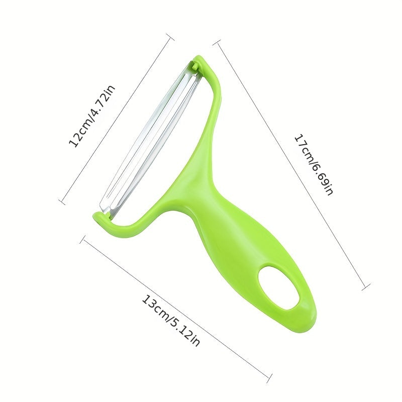 1pc, Multifunctional Stainless Steel Fruit and Vegetable Peeler and Grater - Perfect for Potatoes, Cabbage, Melons, and More - Easy to Use and Dishwasher Safe - Essential Kitchen Tool Kitchen Accessories