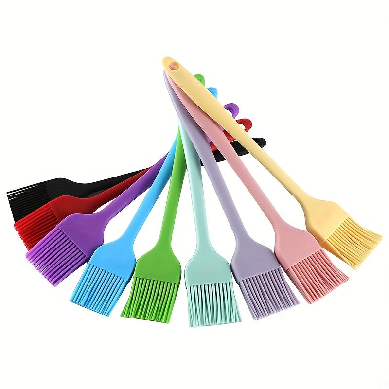 1pc, Oil Brush, Silicone Baking Brush, Portable Barbecue Brush, Household Oil Brush For Baking Cooking, Creative Oil Brush For BBQ Baking, Basting Brush For Kitchen BBQ, Kitchen Stuff, Kitchen Accessaries