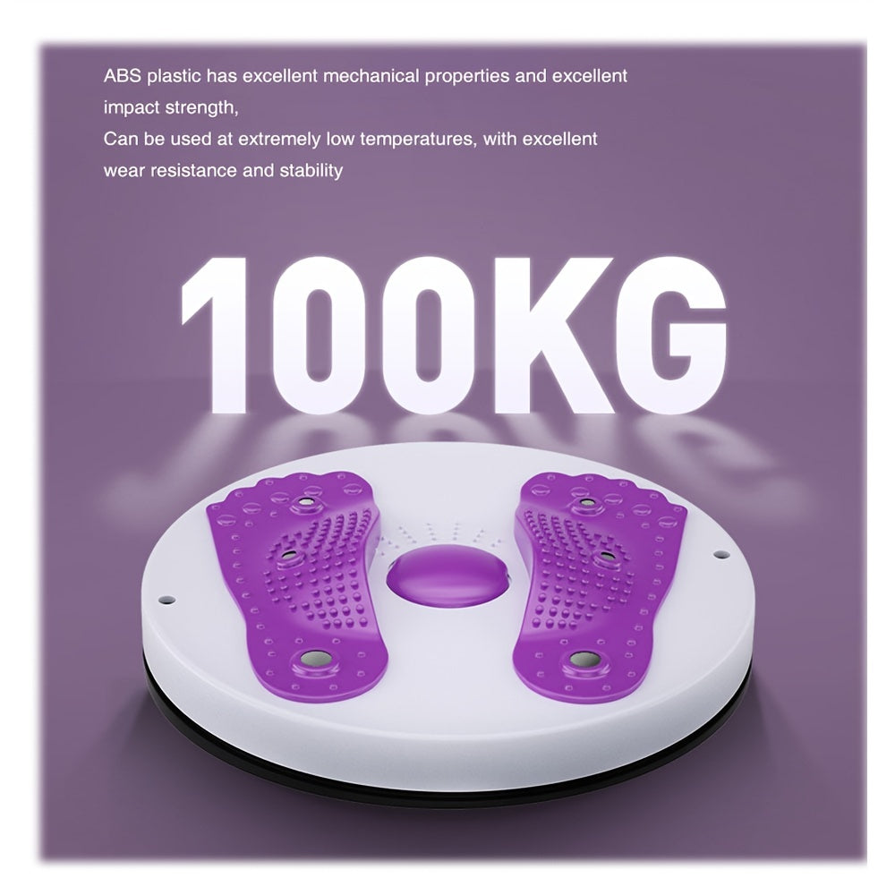 Waist Twisting Disc With Handles, Trims Waist Arms Hips And Thighs Waist Training Foot Massage Plate With 6 Magnets Fitness Twister Workout Home Gym Body Building Fitness Equipment