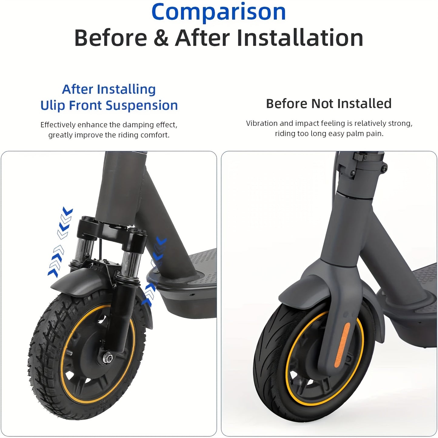 Scooter Upgraded Hydraulic Shock Absorber Kit Front Fork Front Suspension Absorber Parts Accessories For Max G30 G30D G30LP Ninebot Scooter