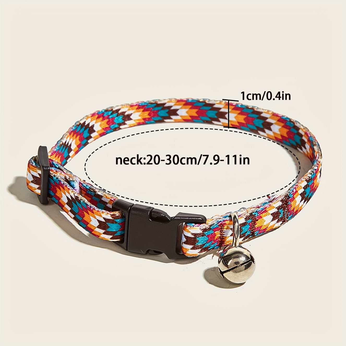 Adjustable Pet Collar - Fully Adjustable for a Comfortable Fit, Jingle Bell to Keep You Informed of Your Pets Whereabouts, Suitable for Both Dogs and Cats of All Sizes - Irresistibly Adorable, Stylish and Fashionable Pet Acce