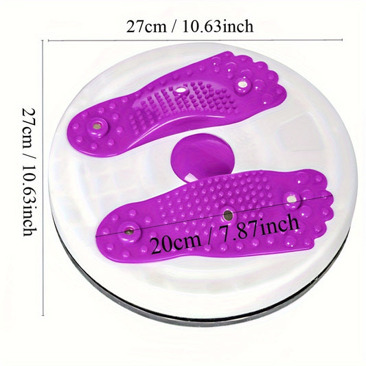 Waist Twisting Disc With Handles, Trims Waist Arms Hips And Thighs Waist Training Foot Massage Plate With 6 Magnets Fitness Twister Workout Home Gym Body Building Fitness Equipment