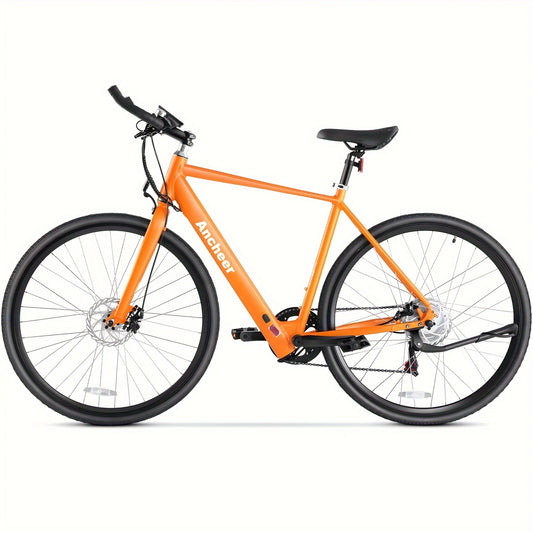 700C Tire Electric Road EBike 350W Motor Men Electric Bike With 36V 6.8Ah Battery, Electric Scooter With Front Rear Brakes, Electric Motorcycle 3 Hours Fast Charging, Lightweight Frame Dirt Bike For Adults, Bullhorn Handlebar