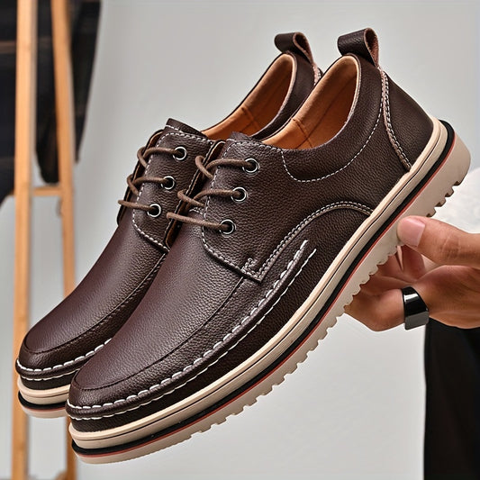 Men's Four Seasons Business Casual Leather Shoes Versatile Low Top Durable Men's Shoes Fashionable and Trendy Shoes