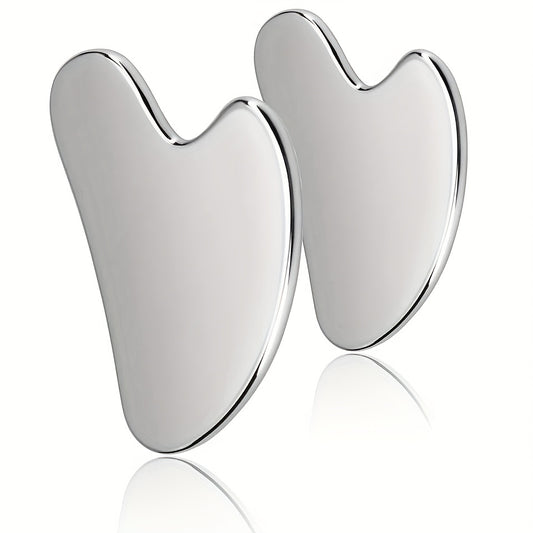 Premium Stainless Steel Gua Sha Facial Tool - Durable Metal Massage Board for Face and Body, Includes Exquisite Gift Box