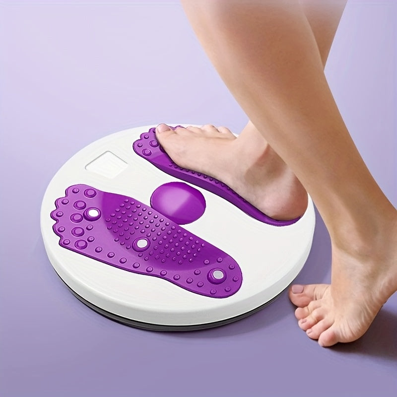 Waist Twisting Disc With Handles, Trims Waist Arms Hips And Thighs Waist Training Foot Massage Plate With 6 Magnets Fitness Twister Workout Home Gym Body Building Fitness Equipment