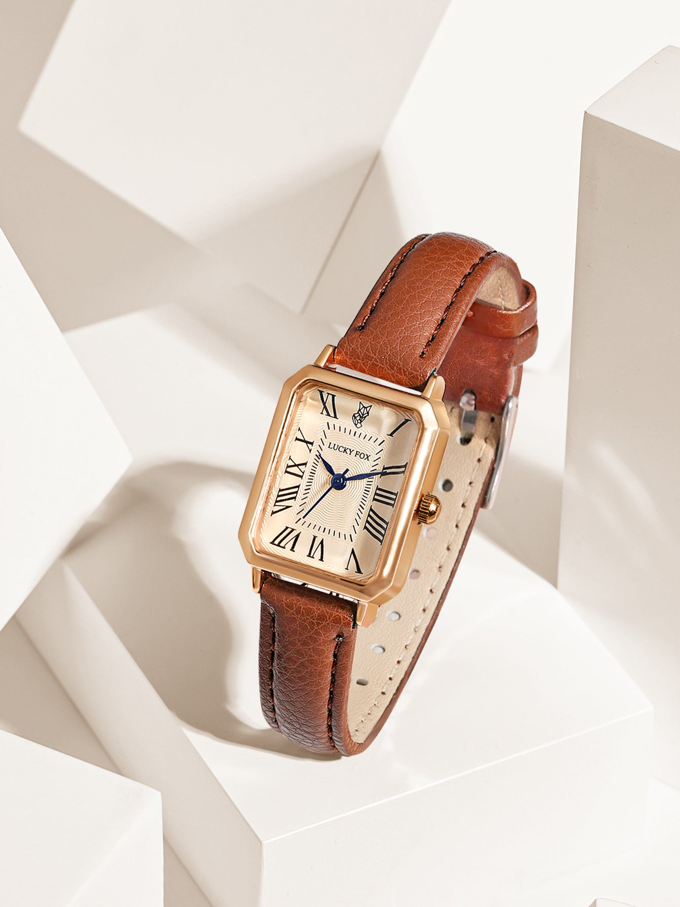 Ladies Square Roman Numeral Luxury Vintage Fashion Quartz Watch Fancy Women Watches Jewelry Sophisticated And Stylish Women Watch