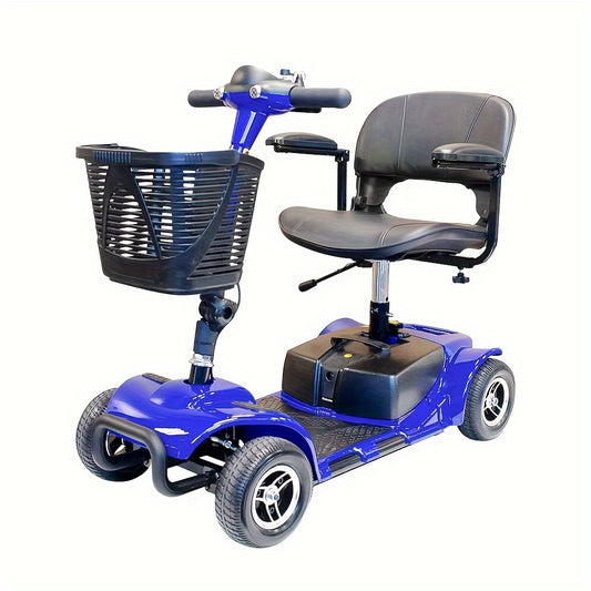 24V12Ah Folding 180W Electric Scooter Electric 4 Wheel 22km long range Foldable Mobility Scooters with light