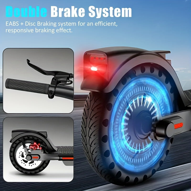 HT-T4 PRO Electric Commuter Scooter - Powerful 350W Motor, Remote Top Speed of 19mph, 8.5" Pneumatic Tires, Dual Brake System, Portable Folding Design for Adults - Ideal for Daily Commuting and Recreational Rides