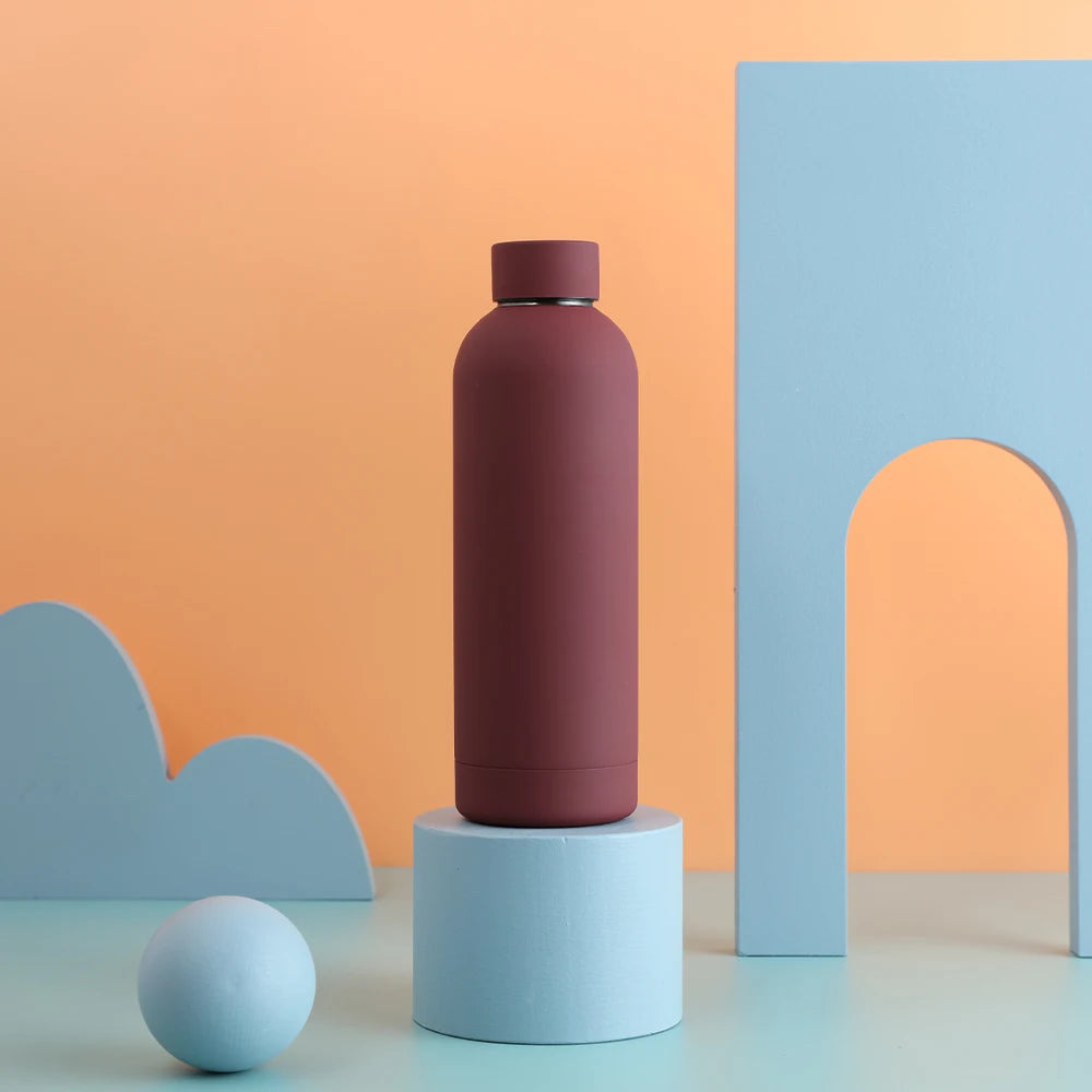 500ml Stainless Steel Insulated Mug Double Wall Vacuum Tumbler Office Home Insulated Coffee Cup Sports Water Bottle