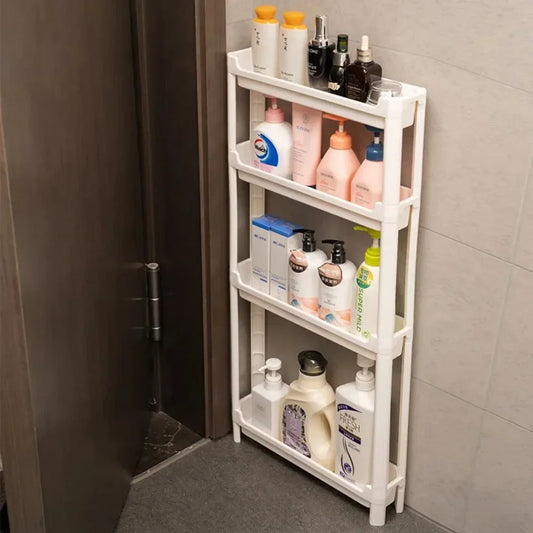 Kitchen Storage Trolley Home Space Saving Narrow Rack Behind Bathroom Door Hollow Out Seam Shelf Toilet Gap Floor Small Carts
