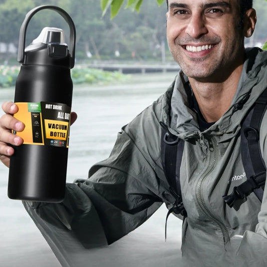 304 Stainless Steel Insulated Cup, Outdoor Portable Vacuum Bottle, Hot and Cold Sports Large Capacity Water Bottle
