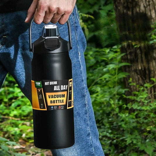 304 Stainless Steel Insulated Cup, Outdoor Portable Vacuum Bottle, Hot and Cold Sports Large Capacity Water Bottle