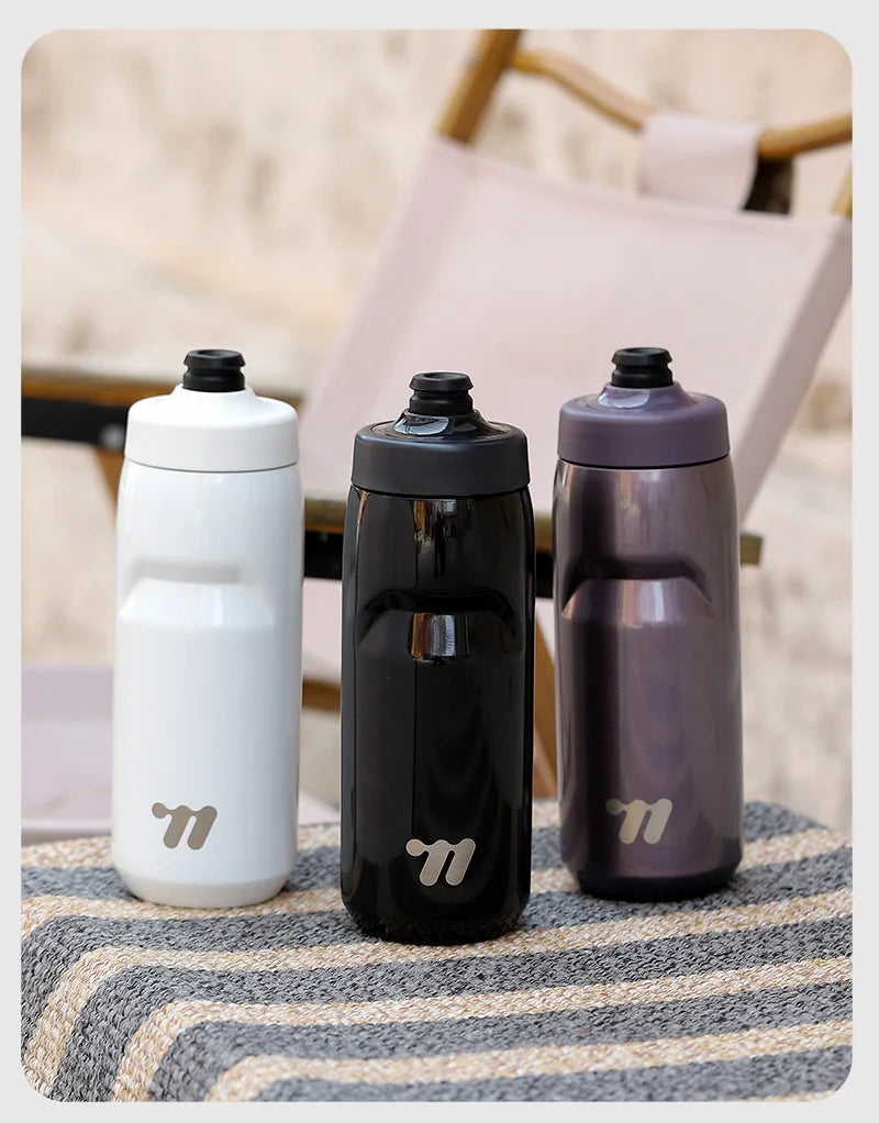 WEST BIKING Stainless Steel Insulated Sports Water Bottle 550ml Cycling Thermos Bottle Keep Cold&Hot Gym Portable Thermal Kettle