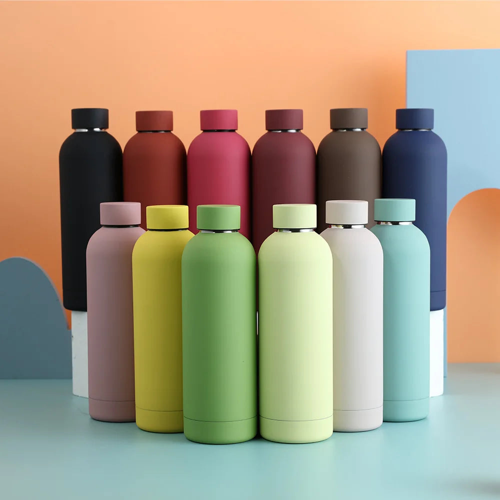 500ml Stainless Steel Insulated Mug Double Wall Vacuum Tumbler Office Home Insulated Coffee Cup Sports Water Bottle