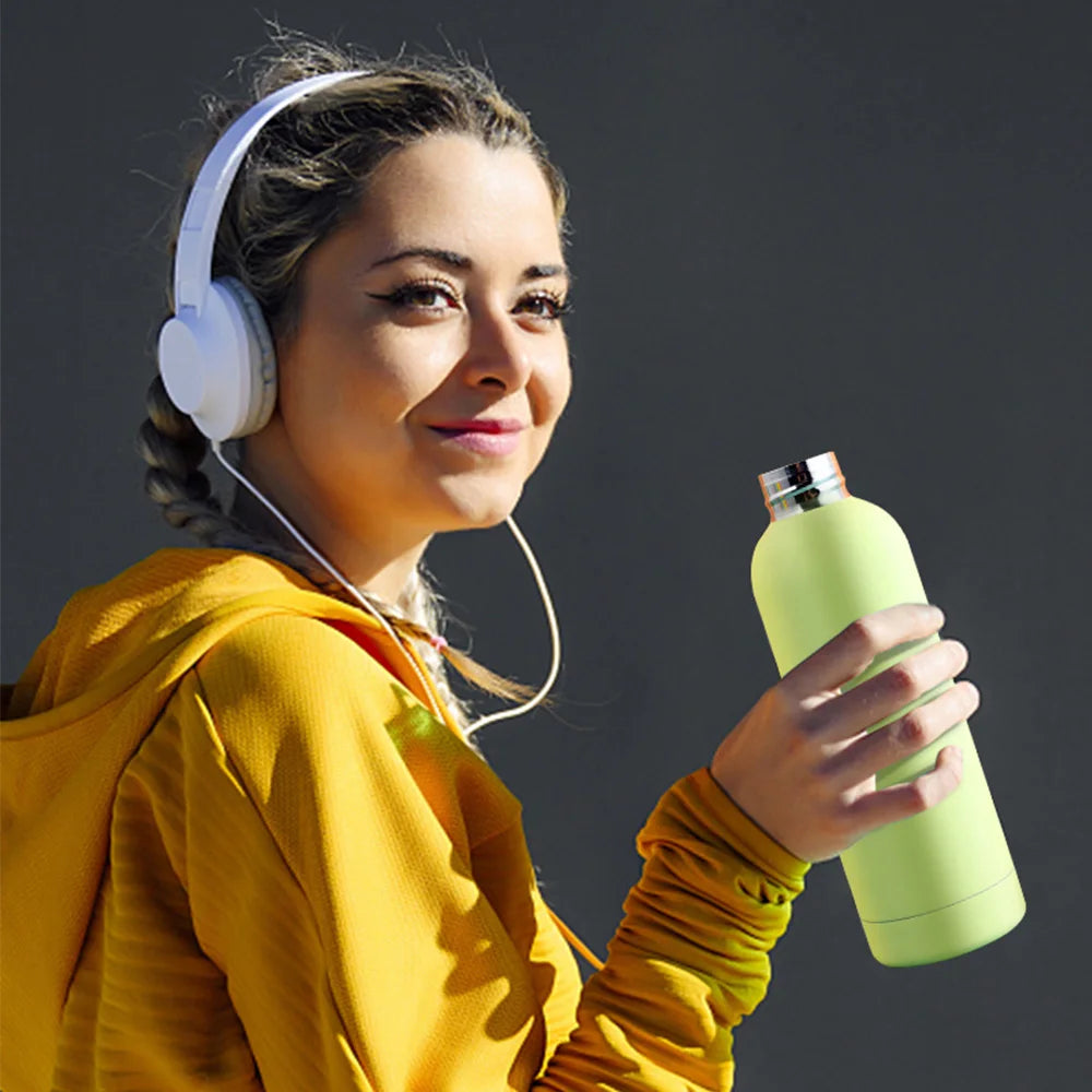 500ml Stainless Steel Insulated Mug Double Wall Vacuum Tumbler Office Home Insulated Coffee Cup Sports Water Bottle