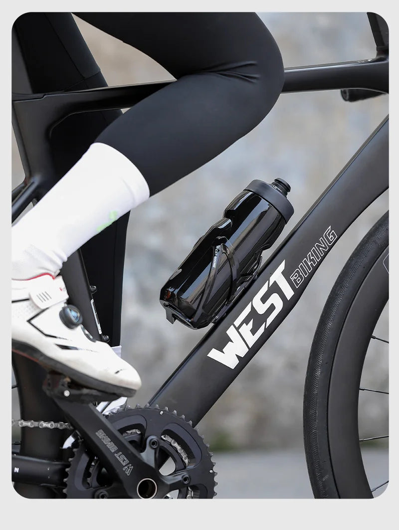 WEST BIKING Stainless Steel Insulated Sports Water Bottle 550ml Cycling Thermos Bottle Keep Cold&Hot Gym Portable Thermal Kettle