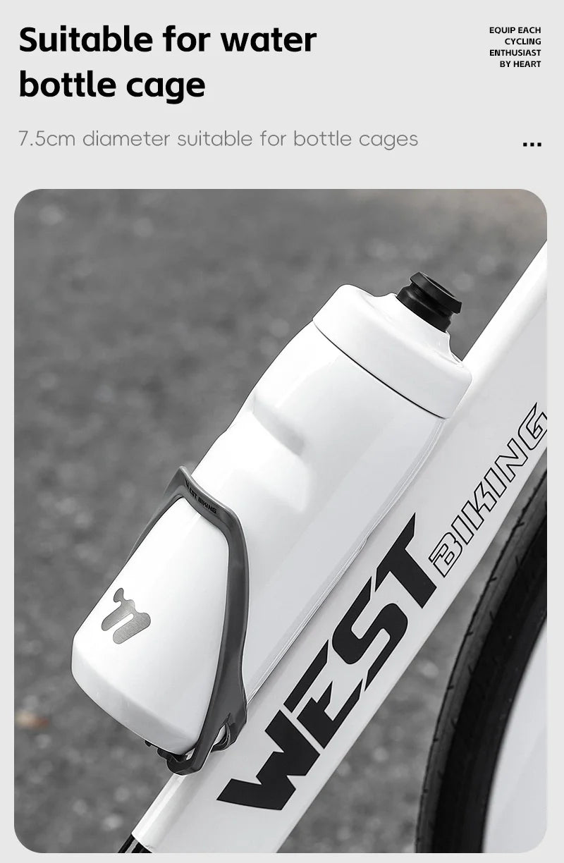WEST BIKING Stainless Steel Insulated Sports Water Bottle 550ml Cycling Thermos Bottle Keep Cold&Hot Gym Portable Thermal Kettle