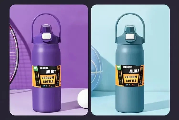 304 Stainless Steel Insulated Cup, Outdoor Portable Vacuum Bottle, Hot and Cold Sports Large Capacity Water Bottle