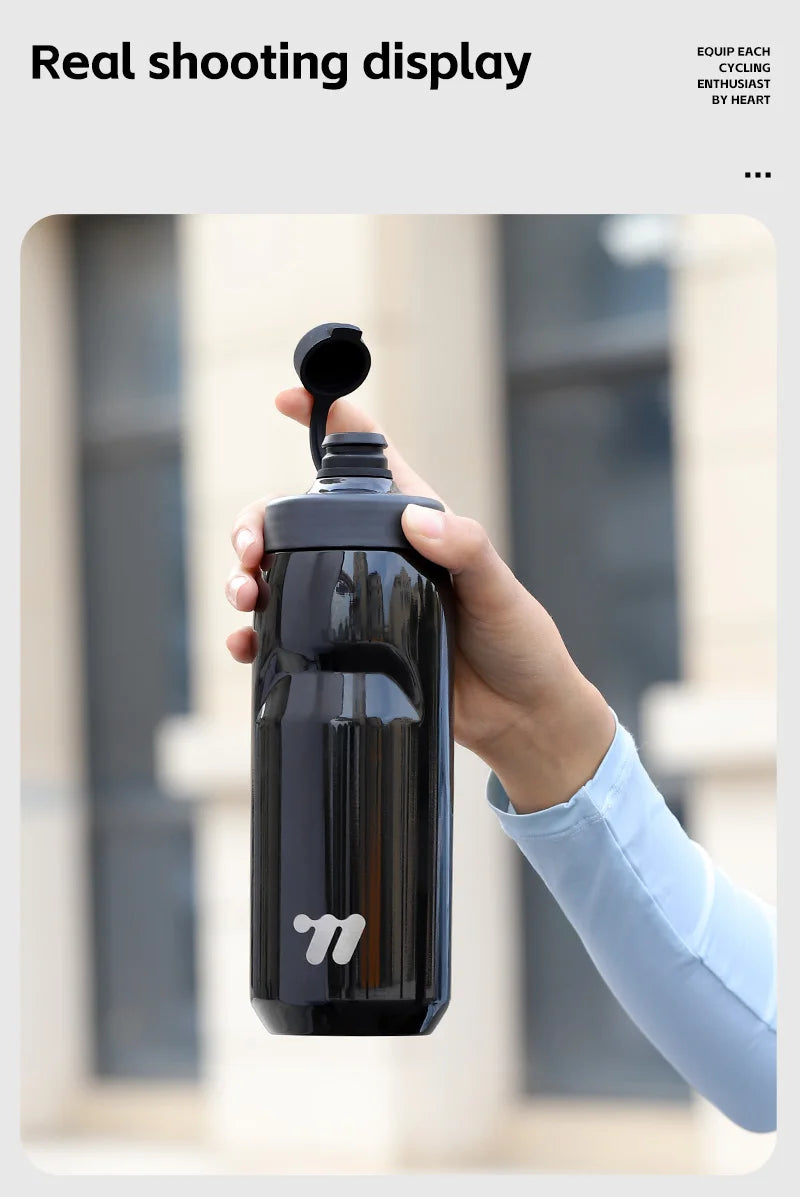 WEST BIKING Stainless Steel Insulated Sports Water Bottle 550ml Cycling Thermos Bottle Keep Cold&Hot Gym Portable Thermal Kettle