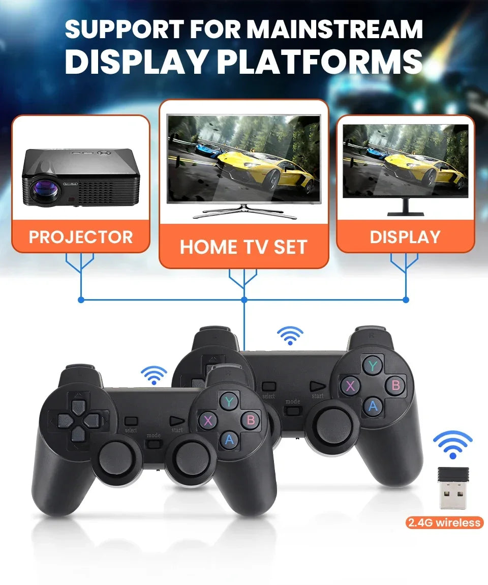 X2 Plus 256G 128G 64G GD10 Pro 4K Game Player 3D HD Retro Video Game Console Wireless Controller TV 50 Emulator For Kids Gifts