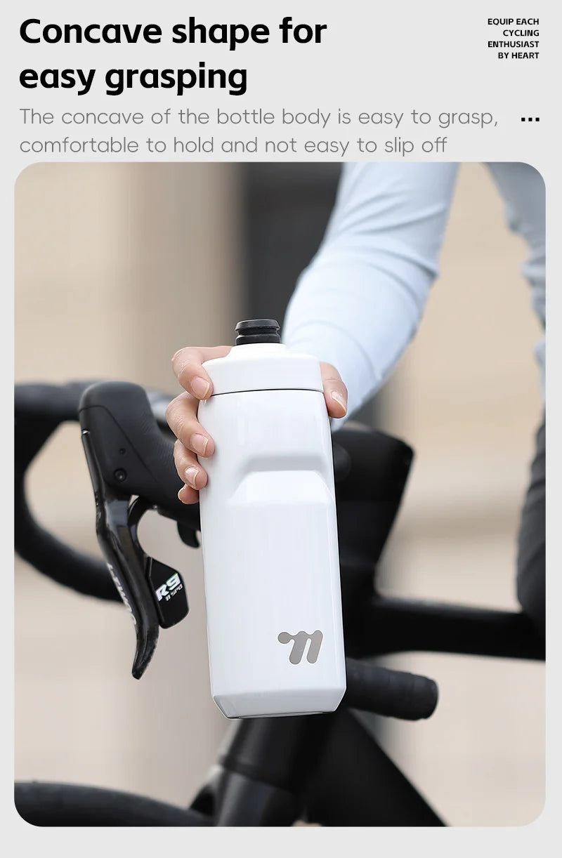 WEST BIKING Stainless Steel Insulated Sports Water Bottle 550ml Cycling Thermos Bottle Keep Cold&Hot Gym Portable Thermal Kettle