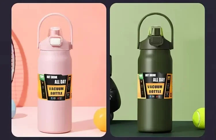 304 Stainless Steel Insulated Cup, Outdoor Portable Vacuum Bottle, Hot and Cold Sports Large Capacity Water Bottle