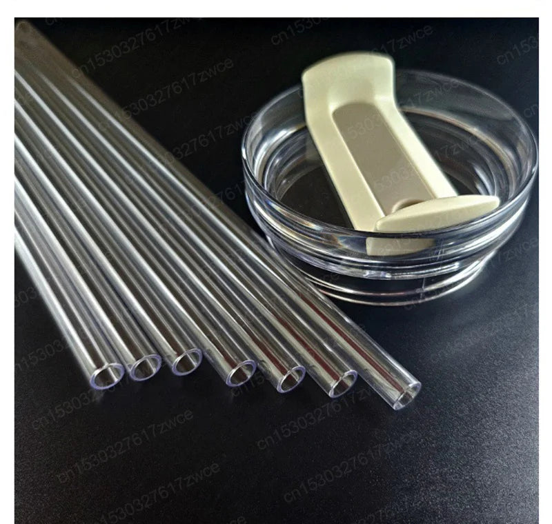 30cm Replacement Straw Compatible Stanley 40oz Tumbler, Plastic Clear Reusable for Stanley Tumbler Transparent Plastic Straws