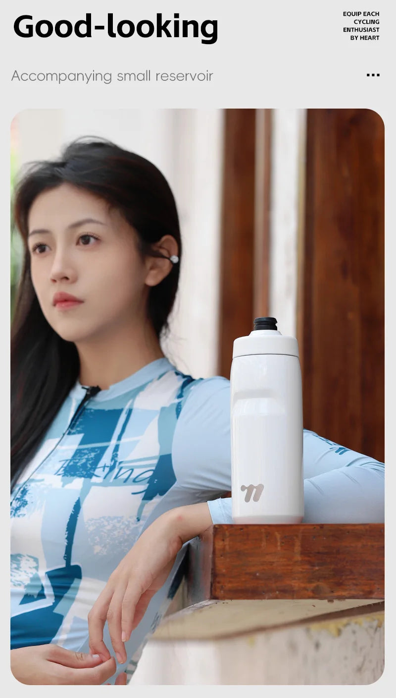 WEST BIKING Stainless Steel Insulated Sports Water Bottle 550ml Cycling Thermos Bottle Keep Cold&Hot Gym Portable Thermal Kettle