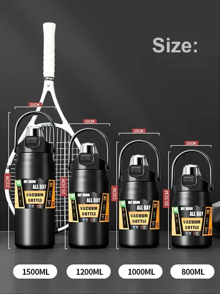 304 Stainless Steel Insulated Cup, Outdoor Portable Vacuum Bottle, Hot and Cold Sports Large Capacity Water Bottle