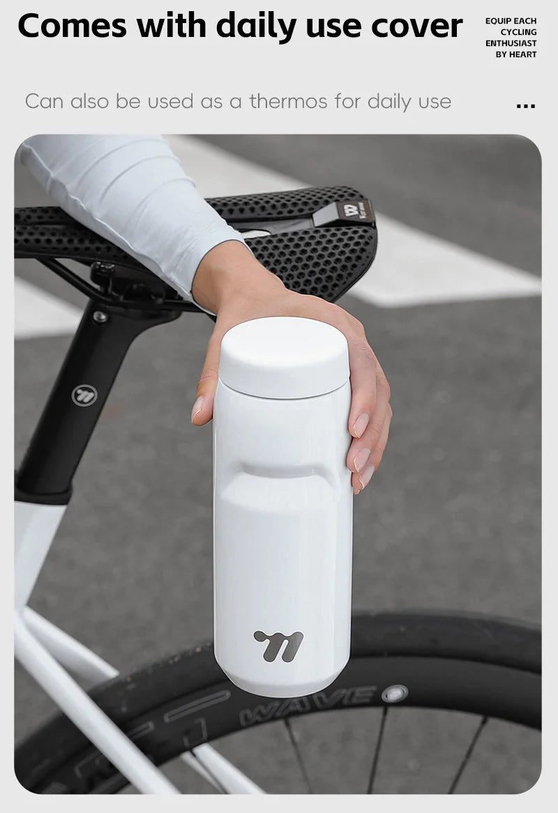 WEST BIKING Stainless Steel Insulated Sports Water Bottle 550ml Cycling Thermos Bottle Keep Cold&Hot Gym Portable Thermal Kettle
