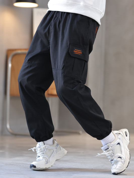 Boys Cargo Trouser Joggers, Kids Autumn & Spring Clothes
