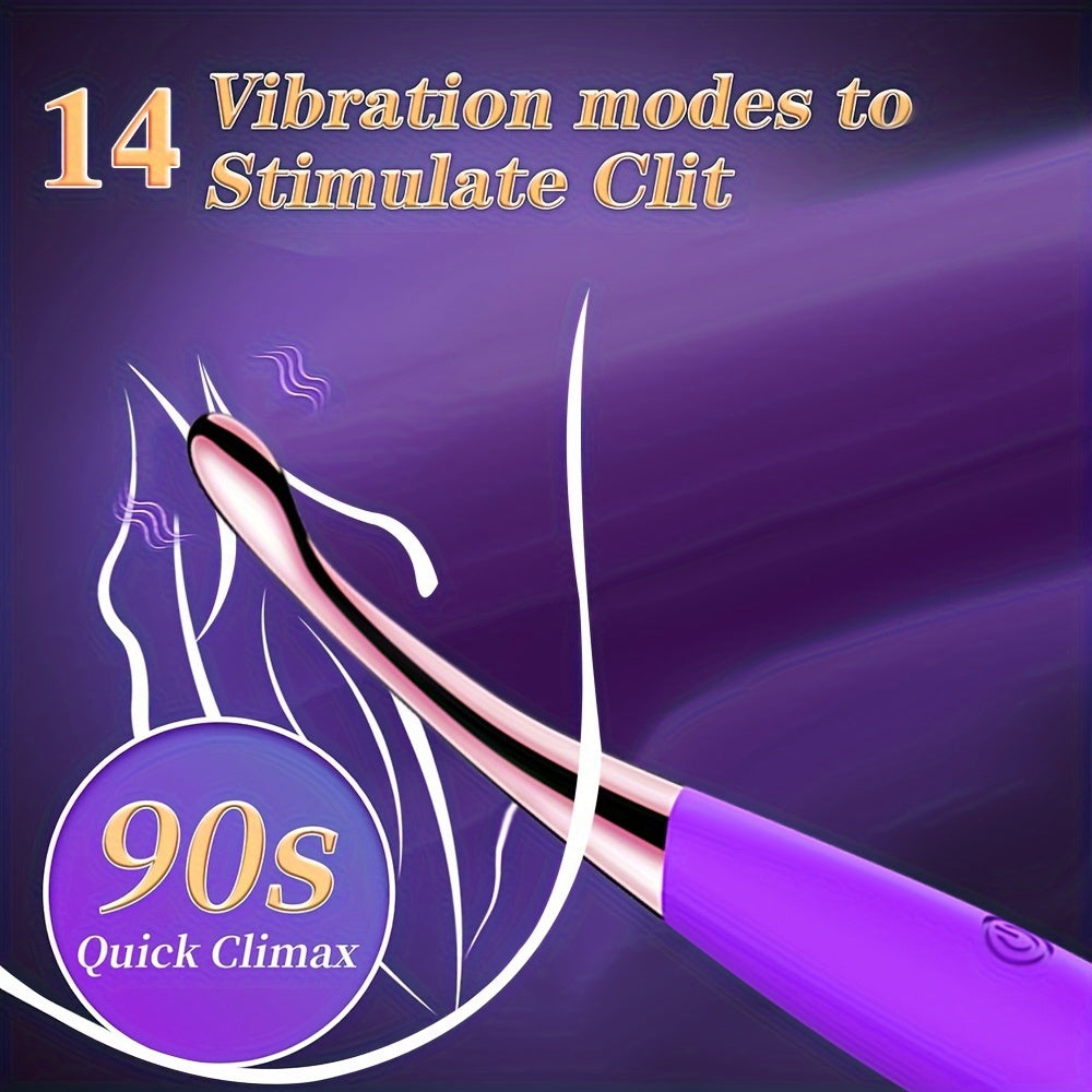 14 Frequency Female Masturbation Point Pen, Vibrator, Stimulator, Portable Handheld Female Vibrator, G-spot Breast Massage Masturbation Point Vibrator