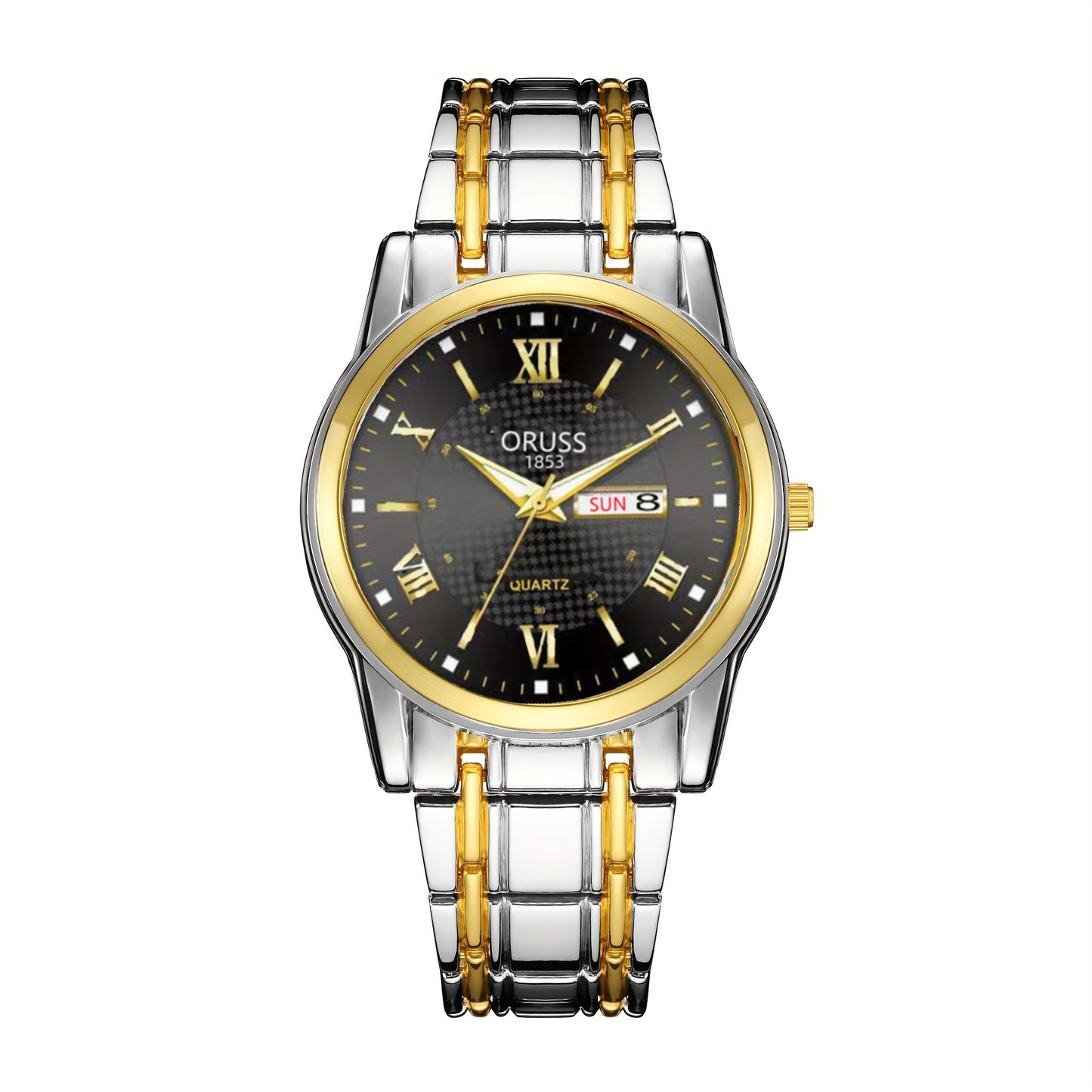 [Double Calendar Men's Watch] High-Grade Double Calendar Men's Watch - Business Sports Leisure Fashion Trend Durable
