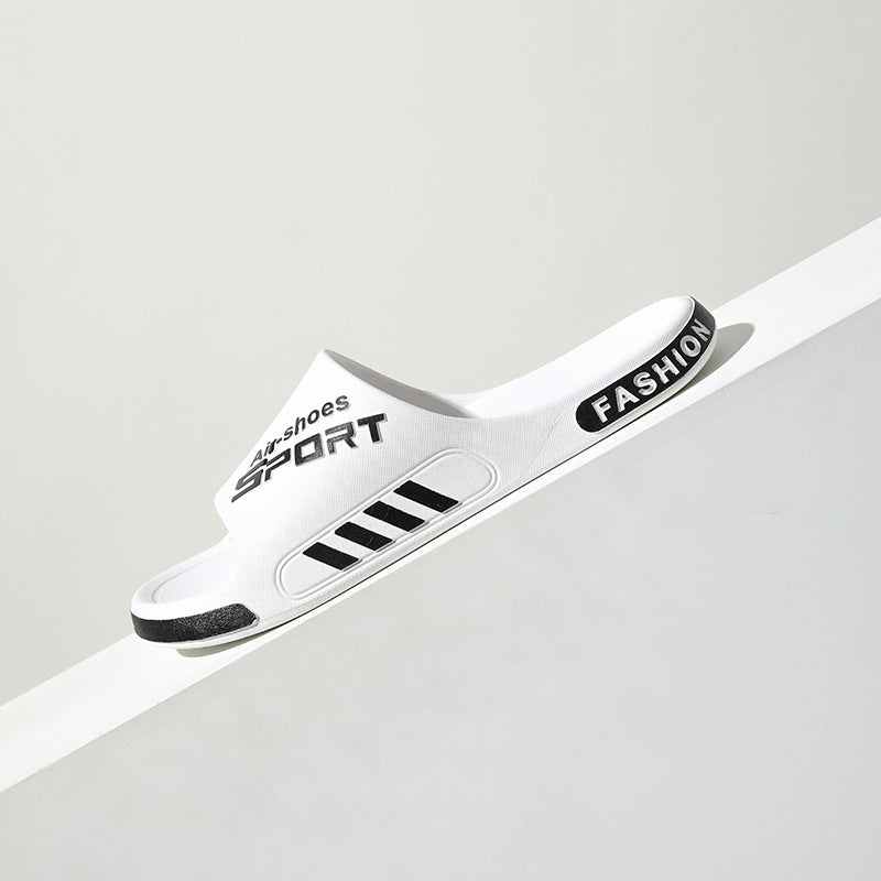 Stylish & Comfortable All-Season Quick-Dry Slides: Non-Slip, Easy-Clean PVC Slippers for Indoor/Outdoor Use