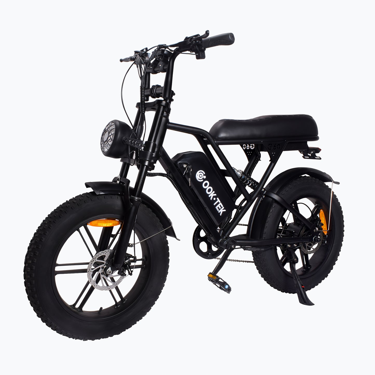 V9-G60 Electric Bike, 48V 20Ah Removable Battery 20" Fat Tire Electric Bike, 740W Motor 19MPH Top Speed Electric Motorcycle, 7 Speed Dual Disc/Hydraulic Brake E Bikes