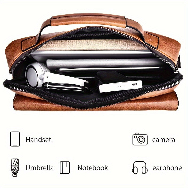 1/2pcs WEIXIER Spring And Summer New Shoulder Bag Messenger Bag, Handbag Casual Fashion PU Material Gift For Father/ Anniversary