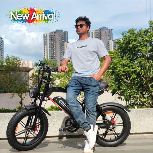 Electric Bike for Adults, 20 Inch Fat Tire Ebike with 740W Motor 48V17.5Ah Battery Up to 19MPH/ 40Miles, 7 Speed Dirt Electric Motorcycle Bicycle